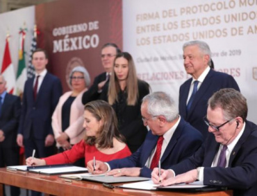 EL TRATADO comercial México-Estados Unidos-Canadá (T-MEC) entrará en vigor el primero de julio de este, anuncia la representación comercial estadounidense.